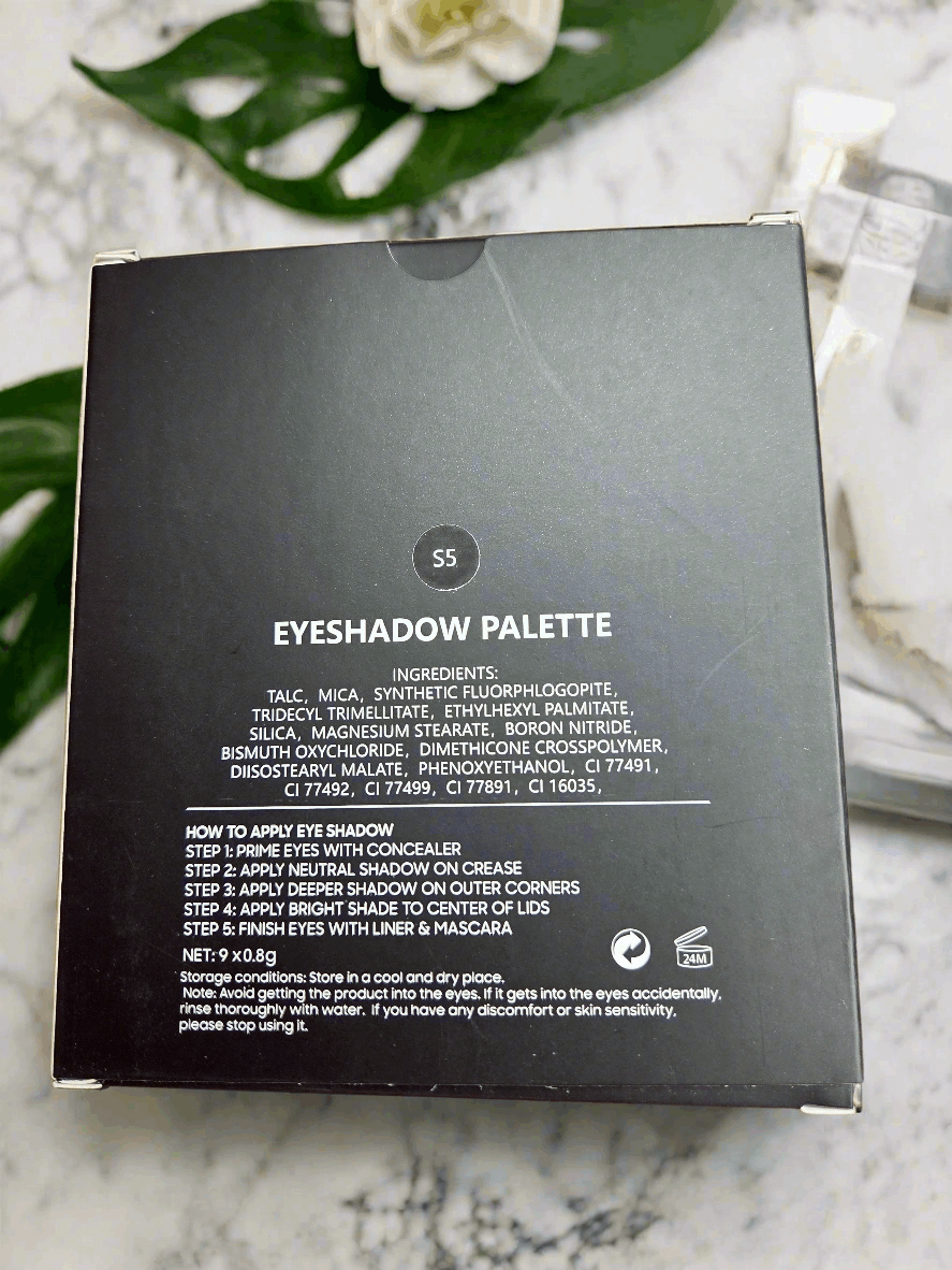 Mazaroma 9x shade eyeshadow palette - MAZAROMA