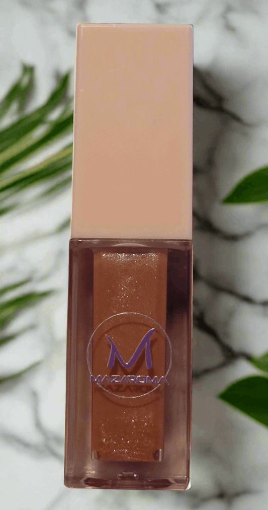 Mazaroma EXCLUSIVE nude pink lip gloss - MAZAROMA