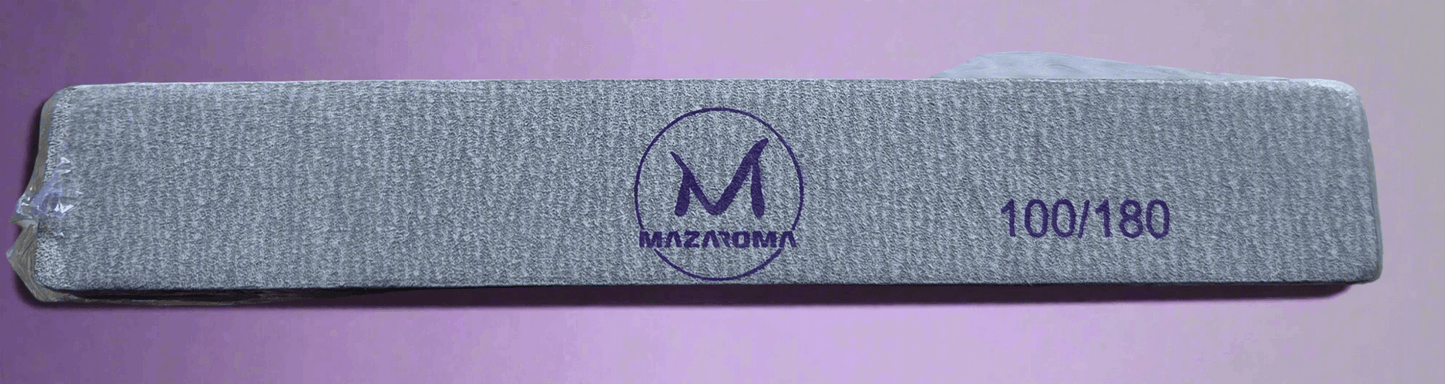 Mazaroma rectangular nail file 100/180 - MAZAROMA