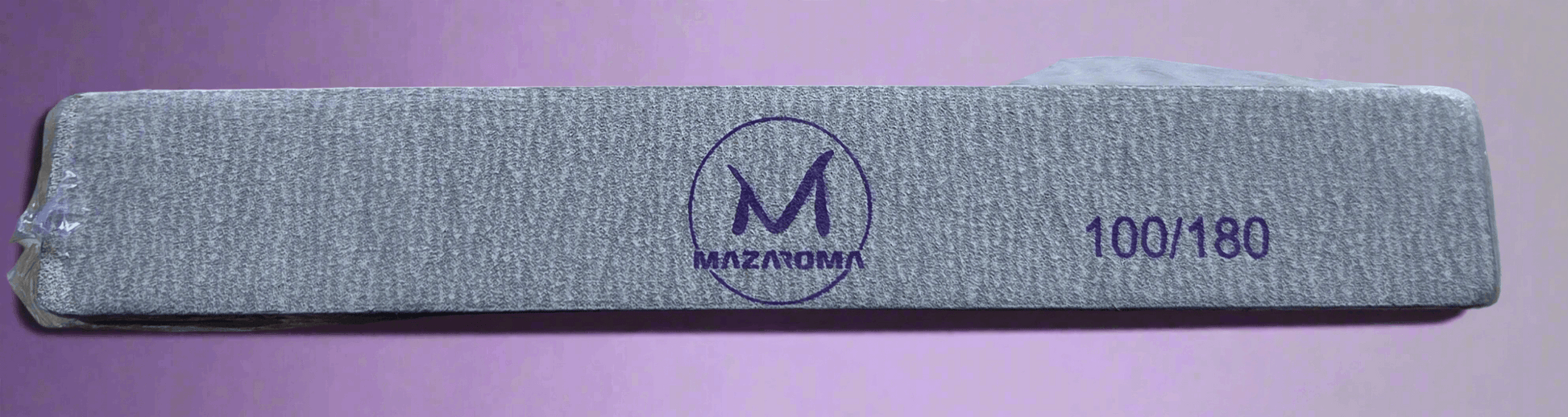 Mazaroma rectangular nail file 100/180 - MAZAROMA