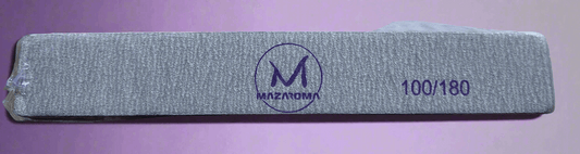 Mazaroma rectangular nail file 100/180 - MAZAROMA