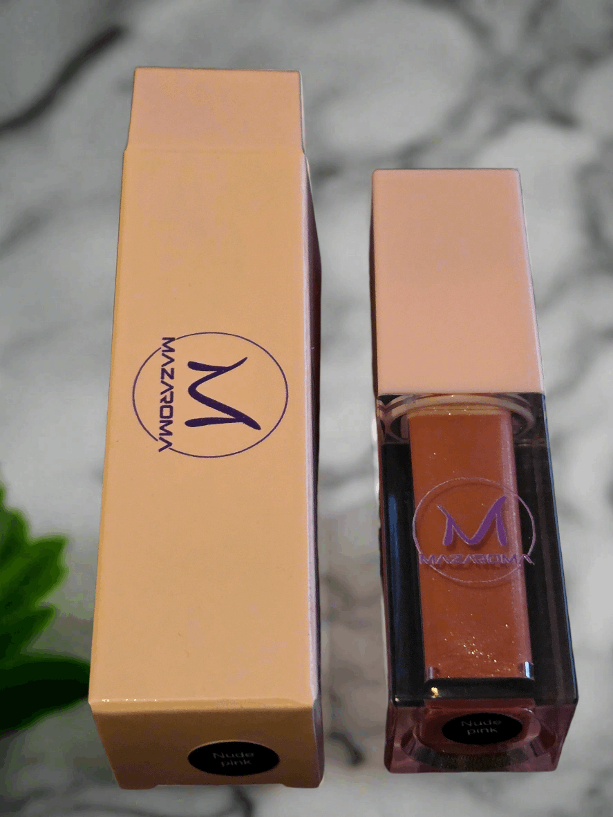 Mazaroma EXCLUSIVE nude pink lip gloss - MAZAROMA