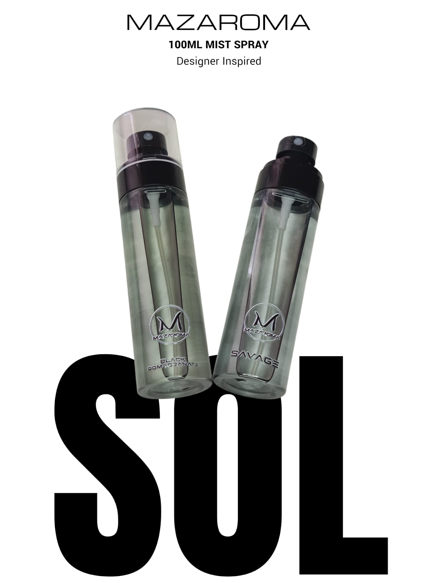 Mazaroma Sol 100ml Mist Spray - Designer Scents for Home & Car - MAZAROMA