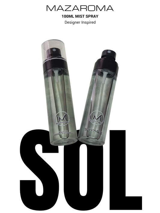 Mazaroma Sol 100ml Mist Spray - Designer Scents for Home & Car - MAZAROMA