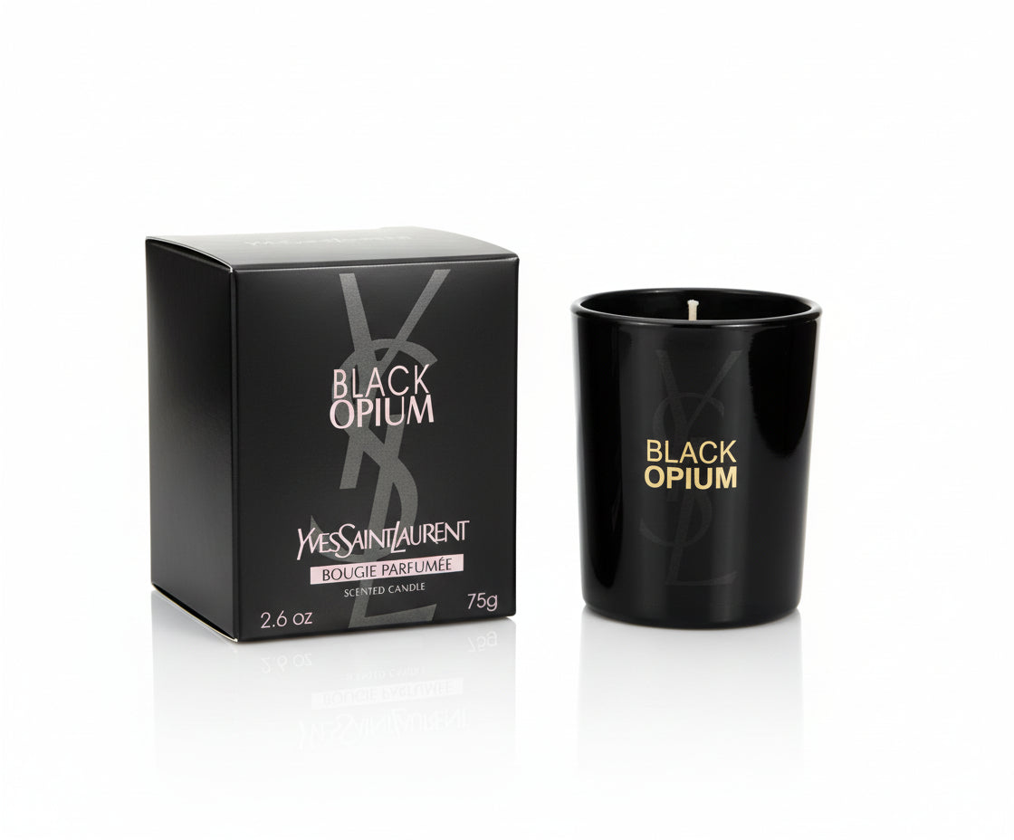 YSL Black Opium 75g Candle in Gift Box - MAZAROMA
