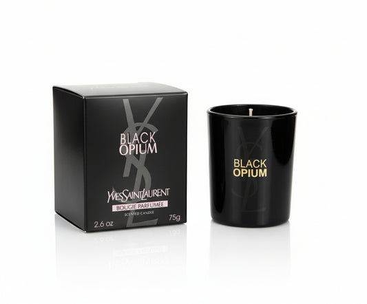 YSL Black Opium 75g Candle in Gift Box - MAZAROMA
