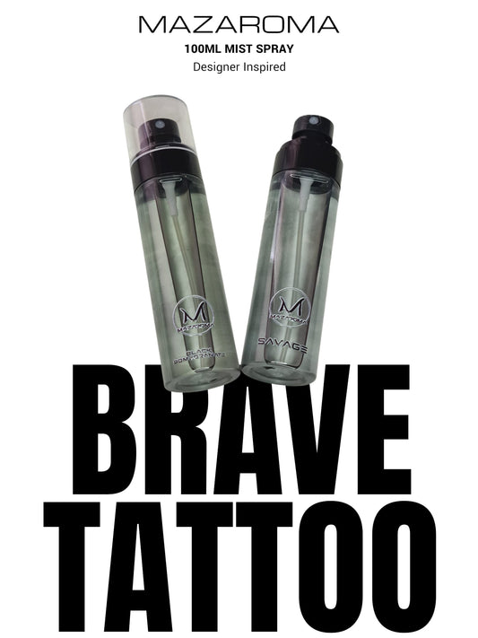 Mazaroma Brave Tattoo 100ml Mist Spray - Luxury Designer Fragrance - MAZAROMA