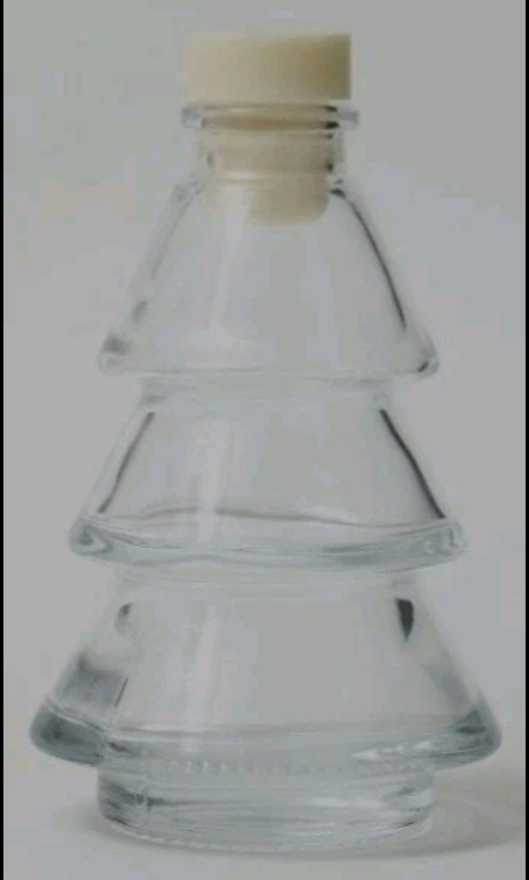 Mazaroma's 4x Pack Of Clear Christmas Tree Glass Reed Diffuser Bottles - MAZAROMA