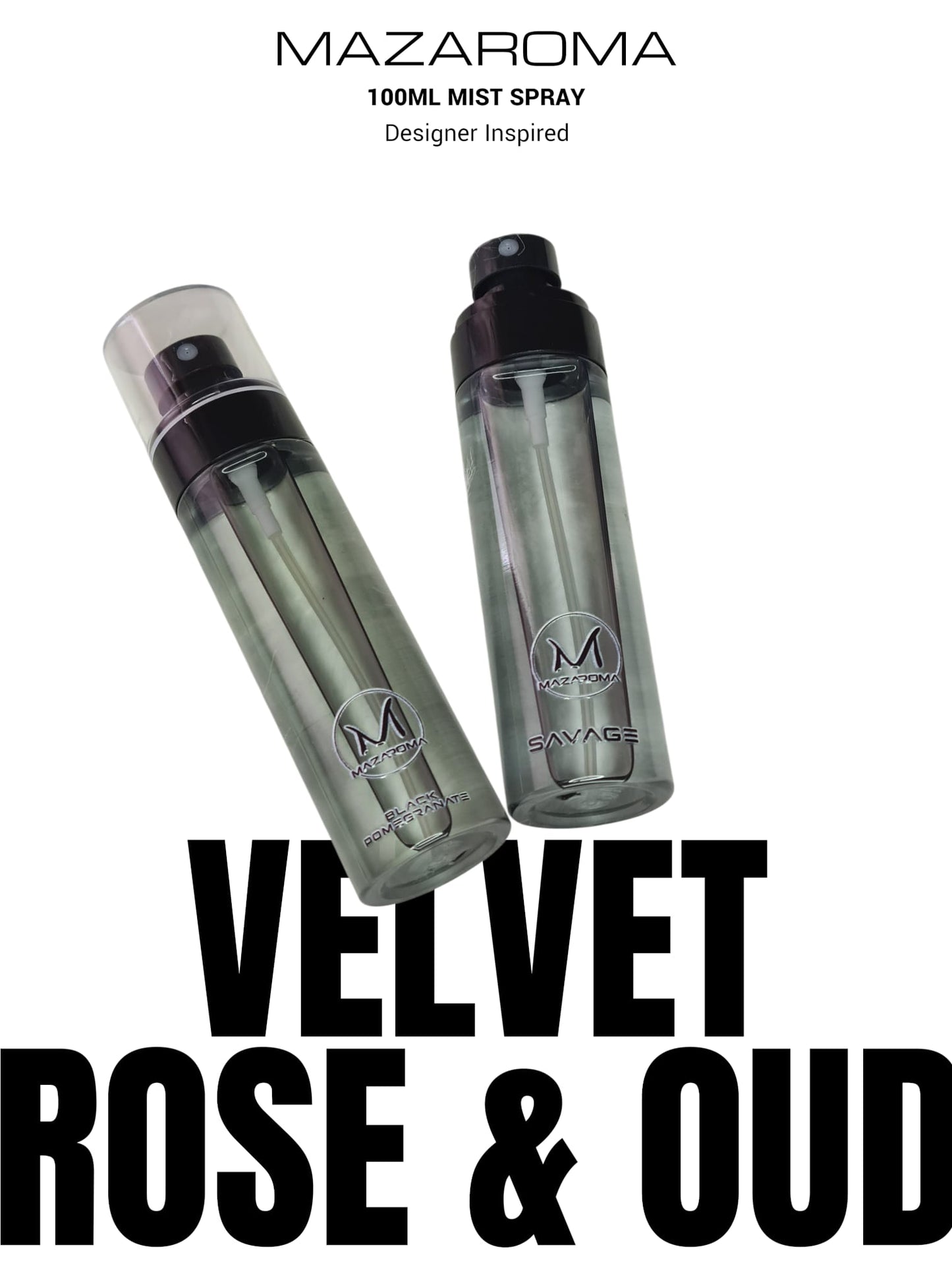Mazaroma Velvet Rose & Oud Mist Spray - 100ml Designer Fragrance - MAZAROMA