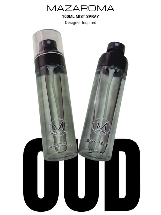 Mazaroma Oud Mist Spray 100ml - Luxurious Designer Scent for Home - MAZAROMA