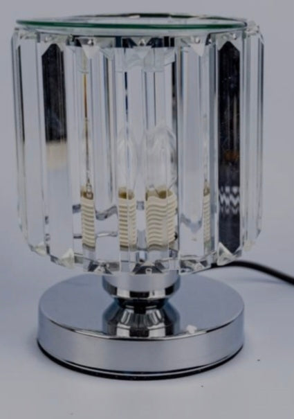 Mazaroma's Silver Glass Straight Lamp Wax Burner - MAZAROMA