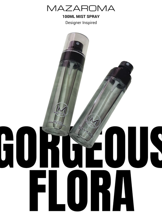 Mazaroma 100ml Gorgeous Flora Mist Spray - Luxurious Designer Scent - MAZAROMA