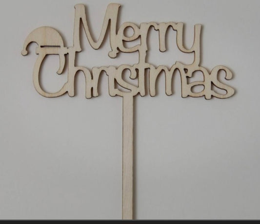 Mazaroma's 10x Pack Of Merry Christmas Design Wooden Reeds - MAZAROMA