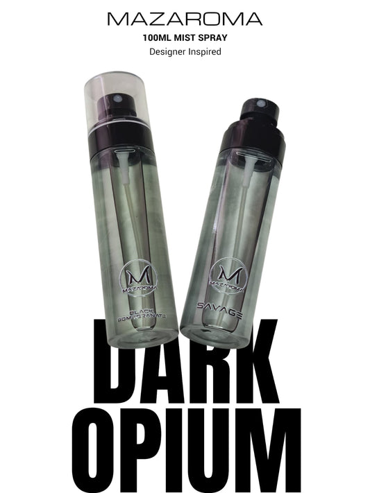 Mazaroma Dark Opium 100ml Mist Spray - Designer Aroma for Home - MAZAROMA
