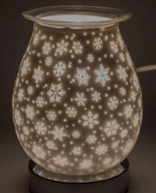Mazaroma's Luxury Christmas Snowflakes Design Electric Wax Melt / Oil Burner - MAZAROMA